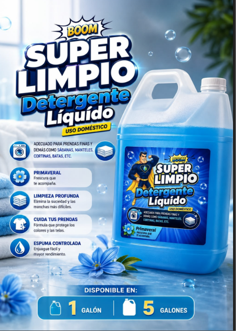 detergente liquido para el hogar 3800ml
